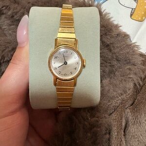 Timex Gold Women's Watch with Silver Dial